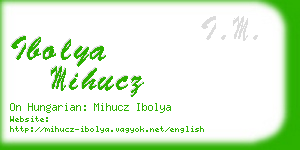 ibolya mihucz business card